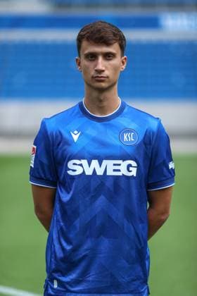 Noah Rupp Karlsruher SC, 08 , GER, Karlsruher SC KSC, Karlsruhe , Football, 2 Bundesliga, Portaettermin, Spielzeit 2025 2026, 09 07 2025, DFL REGULATIONS PROHIBIT ANY USE OF PHOTOGRAPHS AS IMAGE SEQUENCES AND OR QUASI VIDEO, GER, Karlsruher SC KSC, Karlsruhe , Football, 2 Bundesliga, Portraettermin, Spielzeit 2025 2026, 09 07 2025 Karlsruhe Copyright: xEibner-Pressefoto JanxPrihodax EP_JPA