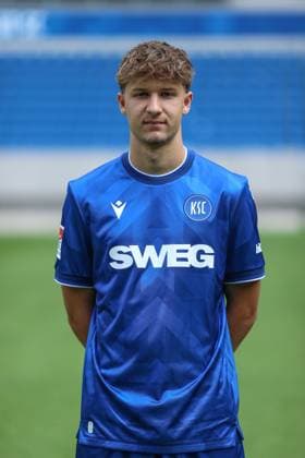 Mateo Kritzer Karlsruher SC, , GER, Karlsruher SC KSC, Karlsruhe , Football, 2 Bundesliga, Portaettermin, Spielzeit 2025 2026, 09 07 2025, DFL REGULATIONS PROHIBIT ANY USE OF PHOTOGRAPHS AS IMAGE SEQUENCES AND OR QUASI VIDEO, GER, Karlsruher SC KSC, Karlsruhe , Football, 2 Bundesliga, Portraettermin, Spielzeit 2025 2026, 09 07 2025 Karlsruhe Copyright: xEibner-Pressefoto JanxPrihodax EP_JPA