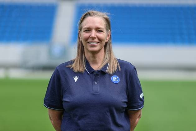 Anja Bergheim, GER, Karlsruher SC KSC, Karlsruhe , Football, 2 Bundesliga, Portaettermin, Spielzeit 2025 2026, 09 07 2025, DFL REGULATIONS PROHIBIT ANY USE OF PHOTOGRAPHS AS IMAGE SEQUENCES AND OR QUASI VIDEO, GER, Karlsruher SC KSC, Karlsruhe , Football, 2 Bundesliga, Portraettermin, Spielzeit 2025 2026, 09 07 2025 Karlsruhe Copyright: xEibner-Pressefoto JanxPrihodax EP_JPA