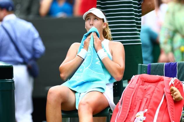 Mirra Andreeva during her Quarter Final match Wimbledon Tennis Championships, Day 10, The All England Lawn Tennis and Croquet Club, London, UK - 09 Jul 2025London The All England Lawn Tennis and United Kingdom  Copyright: xJamesxMarsh Shutterstockx 15389394bg