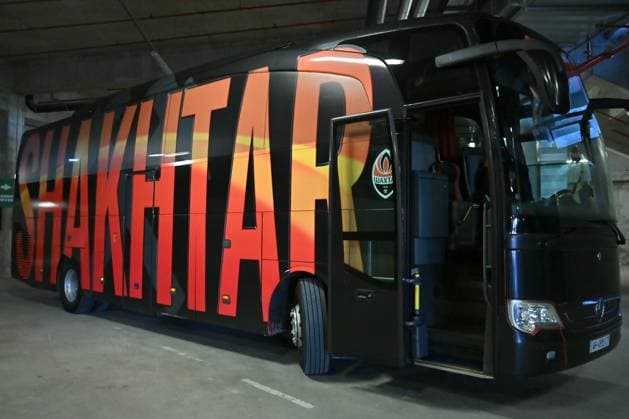 Ljubljana, Slovenia, July 9th 2025: Shaktar bus during the press conference, PK, Pressekonferenz before the UEFA Europa League, First qualifying round, 1st leg, match between Shakhtar Donetsk (Ukraine) and Ilves Tampere (Finland) at Stadium Stozice, Ljubljana, Slovenia. (Natasa Kupljenik SPP) Copyright: xNatasaxKupljenikx xSPPx spp-en-NaKuSp-IK5_9827