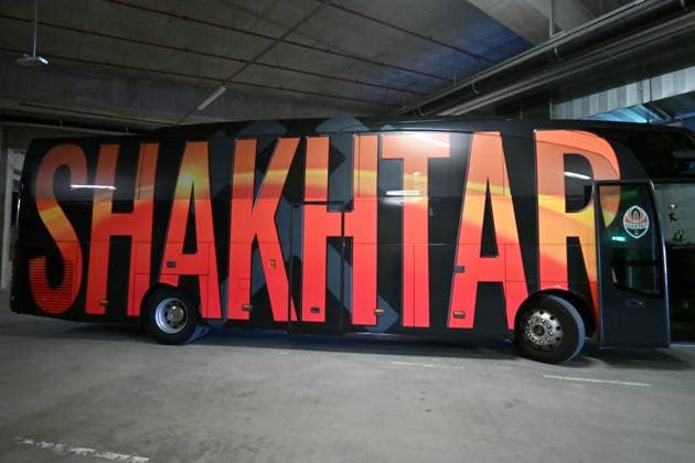 Ljubljana, Slovenia, July 9th 2025: Shaktar bus during the press conference, PK, Pressekonferenz before the UEFA Europa League, First qualifying round, 1st leg, match between Shakhtar Donetsk (Ukraine) and Ilves Tampere (Finland) at Stadium Stozice, Ljubljana, Slovenia. (Natasa Kupljenik SPP) Copyright: xNatasaxKupljenikx xSPPx spp-en-NaKuSp-IK5_9831