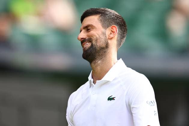 Novak Djokovic during his Quarter Final match Wimbledon Tennis Championships, Day 10, The All England Lawn Tennis and Croquet Club, London, UK - 09 Jul 2025London The All England Lawn Tennis and United Kingdom  Copyright: xJamesxMarsh Shutterstockx 15389394dg