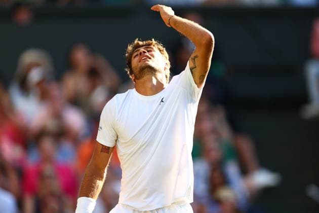 Flavio Cobolli during his Quarter Final match Wimbledon Tennis Championships, Day 10, The All England Lawn Tennis and Croquet Club, London, UK - 09 Jul 2025London The All England Lawn Tennis and United Kingdom  Copyright: xJamesxMarsh Shutterstockx 15389394ft