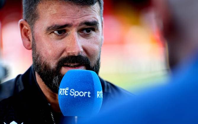 UEFA Champions League First Qualifying Round First Leg, Tolka Park, Dublin 9 7 2025 Shelbourne vs Linfield Linfield manager David Healy David Healy 9 7 2025  Copyright: x INPHO RyanxByrnex RB1_9749