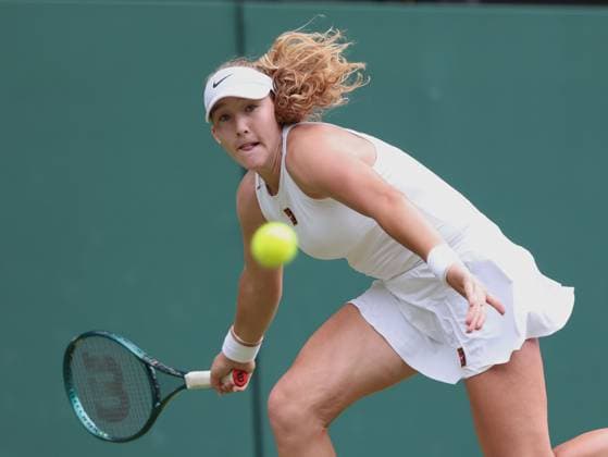 Mirra Andreeva, Ladies Singles, Ladies Singles Tennis Wimbledon 2025 Grand Slam ITF ATP WTA AELTC London Great Britain July 9, 2025 Copyright: xJuergenxHasenkopfx