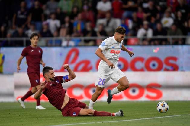 BUCHAREST - UEFA CHAMPIONS LEAGUE - FCSB - INTER CLUB D ESCALDES Dennis Politic in action during the UEFA Champions League 2025 2026 First qualifying round game between FCSB and Inter Club d Escaldes, Steaua Stadium, July 09, 2025. Imago Images Alex Nicodim Copyright: xAlexxNicodimx