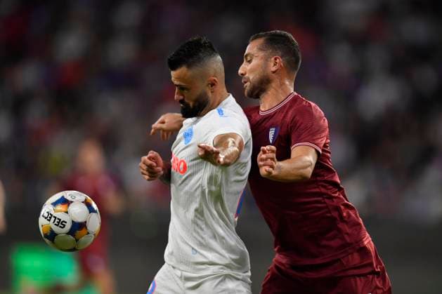 BUCHAREST - UEFA CHAMPIONS LEAGUE - FCSB - INTER CLUB D ESCALDES Valentin Cretu in action during the UEFA Champions League 2025 2026 First qualifying round game between FCSB and Inter Club d Escaldes, Steaua Stadium, July 09, 2025. Imago Images Alex Nicodim Copyright: xAlexxNicodimx