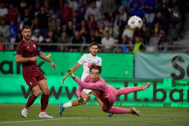 BUCHAREST - UEFA CHAMPIONS LEAGUE - FCSB - INTER CLUB D ESCALDES Denis Politic in action during the UEFA Champions League 2025 2026 First qualifying round game between FCSB and Inter Club d Escaldes, Steaua Stadium, July 09, 2025. Imago Images Alex Nicodim Copyright: xAlexxNicodimx