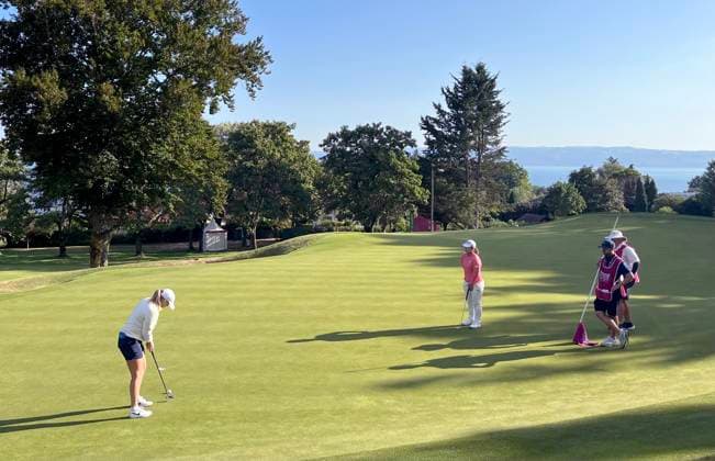 EVIAN LES BAINS, FRANCE 20250710 Maja Stark during the first round of the Evian Championship golf tournament EVIAN LES BAINS FRANCE x10510x  Copyright: xCarlxGöranssonx CHARLEY HULL