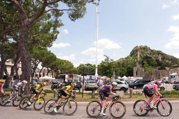 Movistar TeamÕs Reusser Marlen during the 5th stage of the Giro dÕItalia Women, from Mirano to Monselice, Italy Thursday, July 10, 2025. - cycling .  Copyright: xMassimoxPaolone LaPressex