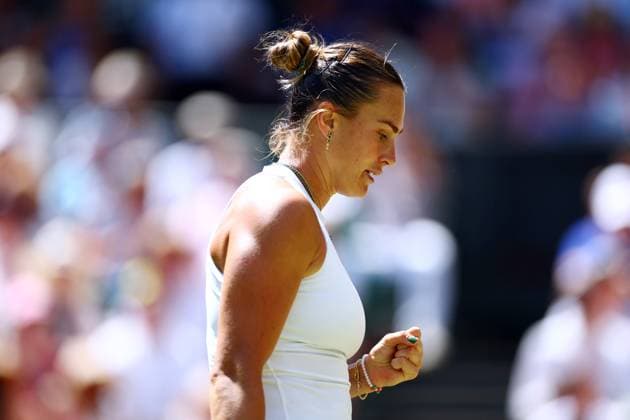 Aryna Sabalenka during her semi final match Wimbledon Tennis Championships, Day 11, The All England Lawn Tennis and Croquet Club, London, UK - 10 Jul 2025London The All England Lawn Tennis and United Kingdom  Copyright: xJamesxMarsh Shutterstockx 15390590ab