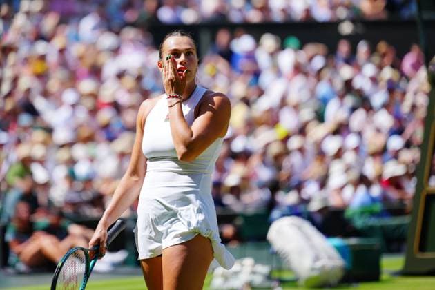 Aryna Sabalenka during her semi final match Wimbledon Tennis Championships, Day 11, The All England Lawn Tennis and Croquet Club, London, UK - 10 Jul 2025London The All England Lawn Tennis and United Kingdom  Copyright: xJavierxGarcia Shutterstockx 15390589bl