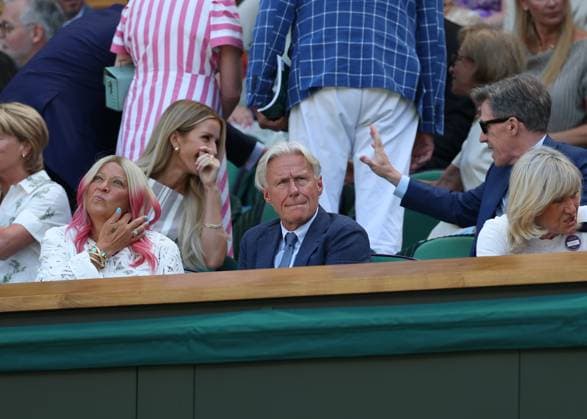 9th July 2025; All England Lawn Tennis and Croquet Club, London, England; Wimbledon Tennis Tournament, Day 10; Five time Wimbeldon Champion Bjorn Borg sitting in the royal box during the Ladies Singles Semi Finals  ActionPlus12812058 JohnxPatrickxFletcher