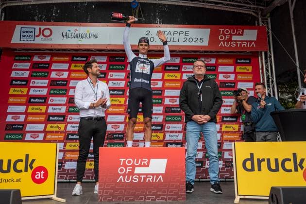 CYCLING - Tour of Austria 2025 SANKT JOHANN,AUSTRIA,10.JUL.25 - CYCLING - Tour of Austria, stage 2, Bischofshofen - Sankt Johann Alpendorf. Image shows Isaac Del Toro Romero (MEX UAE Team Emirates XRG).  GEPAxpictures xWolfgangxKofler