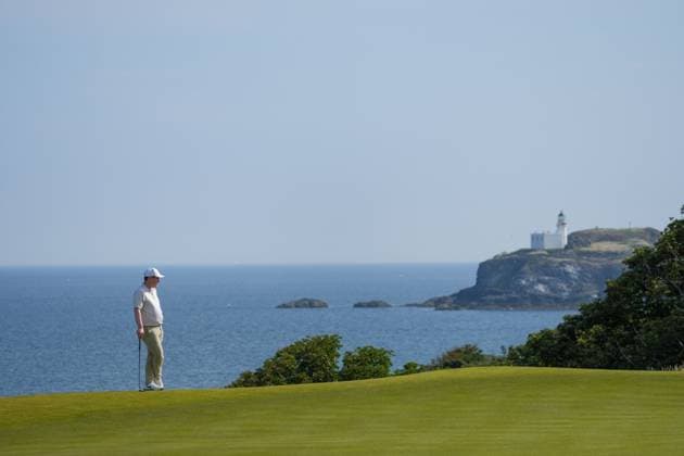 Robert MacIntyre (SCO) on the 13th green. Genesis Scottish Open, Day 1, Golf, Renaissance Club, North Berwick, Scotland, UK - 10 Jul 2025North Berwick Scotland United Kingdom EDITORIAL USE ONLY No use with unauthorised audio, video, data, fixture lists, club league logos or live services. Online in-match use limited to 120 images, no video emulation. No use in betting, games or single club league player publications. Copyright: xStuartxWallace Shutterstockx 15393027by