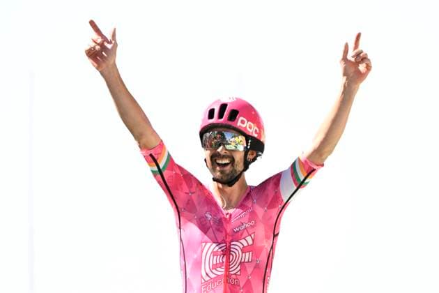 Tour de France 2025 Stage 6 VIRE NORMANDIE, FRANCE - JULY 10 : Healy Ben (IRL) of EF Education - Easypost wins during stage 6 of the 112th edition of Tour de France an UCI World Tour 2.UWT cycling road race stage for Men Elite of 201 km with start in Bayeux and finish in Vire Normandie on July 10, 2025 in Vire Normandie, France, 10 07 2025 ( Motordriver Kenny Verfaillie - Vire Normandie France  Copyright: xJanxDexMeuleneirx