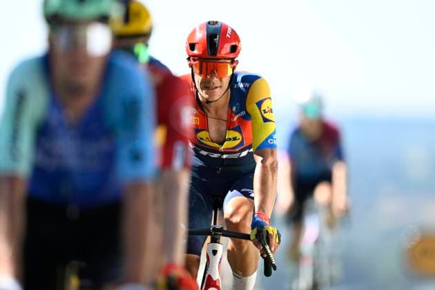 Tour de France 2025 Stage 6 VIRE NORMANDIE, FRANCE - JULY 10 : Stuyven Jasper (BEL) of Lidl - Trek during stage 6 of the 112th edition of Tour de France an UCI World Tour 2.UWT cycling road race stage for Men Elite of 201 km with start in Bayeux and finish in Vire Normandie on July 10, 2025 in Vire Normandie, France, 10 07 2025 ( Motordriver Kenny Verfaillie - Vire Normandie France  Copyright: xJanxDexMeuleneirx