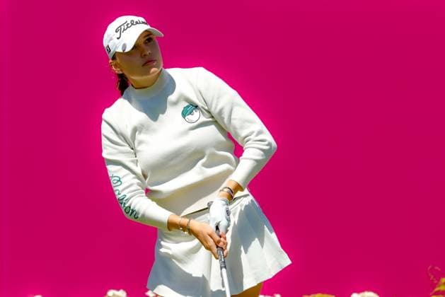 EVIAN-LES-BAINS, FRANCE - 10.07.2025: Nataliya Guseva (RUS) of The Amundi Evian Championship at the Evian Resort Golf Club on July 10, 2025 in Evian-les-Bains, France.