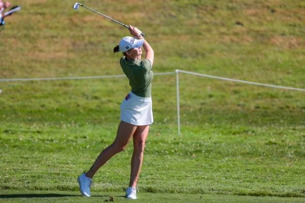 EVIAN-LES-BAINS, FRANCE - 10.07.2025: Nataliya Guseva (RUS) of The Amundi Evian Championship at the Evian Resort Golf Club on July 10, 2025 in Evian-les-Bains, France.
