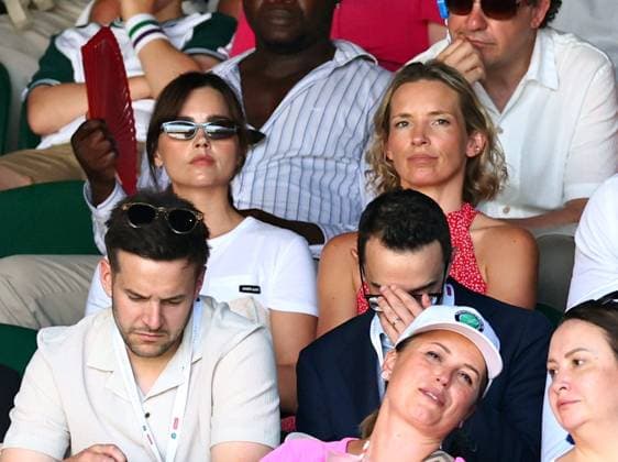 Jenna Coleman and Perdita Weeks watching the action on Centre Court Wimbledon Tennis Championships, Day 11, The All England Lawn Tennis and Croquet Club, London, UK - 10 Jul 2025London The All England Lawn Tennis and United Kingdom  Copyright: xJamesxMarsh Shutterstockx 15390590eh