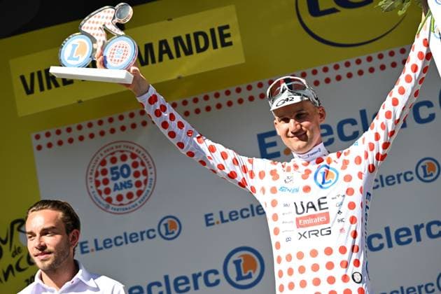TOUR DE FRANCE 2025 PHOTOPQR OUEST FRANCE Thomas Brégardis Ouest-France ; Vire ; 10 07 2025 ; 10 Juillet 2025 Tour de France 2025. Etape 6, étape Bayeux Vire. Tim Wellens (UAE Team Emirates) meilleur grimpeur Photo: Thomas Bregardis Ouest-France- French cycling race Tour de France 2024 takes place in july 2025 Vire Calvados France  Copyright: xPHOTOPQR OUESTxFRANCE MAXPPPxThomasxBrégardisx xOuest-Francex 20250710OFR2862 20250710OFR2862