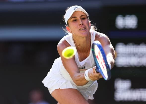 Belinda Bencic SUI , Women Singles, Ladies Singles Tennis Wimbledon 2025 Grand Slam ITF ATP WTA AELTC London Great Britain 10 July 2025 Copyright: xJuergenxHasenkopfx