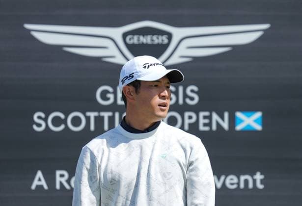 Keita Nakajima (JPN) on the 17th hole during Round 1. Genesis Scottish Open, Day 1, Golf, Renaissance Club, North Berwick, Scotland, UK - 10 Jul 2025North Berwick Scotland United Kingdom EDITORIAL USE ONLY No use with unauthorised audio, video, data, fixture lists, club league logos or live services. Online in-match use limited to 120 images, no video emulation. No use in betting, games or single club league player publications. Copyright: xStuartxWallace Shutterstockx 15393027ds
