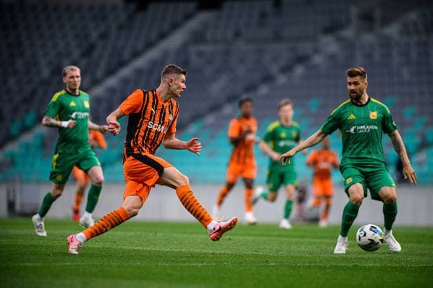 LJUBLJANA, SLOVENIA - 10 JULY, 2025: Artem Bondarenko - The match UEFA Europa league FC Shakhtar Donetsk vs Ilves at Stadion Stozice.  Copyright: xVITALIIxKLIUIEVx