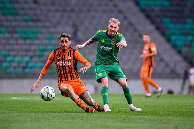 LJUBLJANA, SLOVENIA - 10 JULY, 2025: Valeriy Bondar - The match UEFA Europa league FC Shakhtar Donetsk vs Ilves at Stadion Stozice.  Copyright: xVITALIIxKLIUIEVx