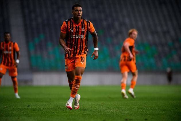 LJUBLJANA, SLOVENIA - 10 JULY, 2025: Kaua Elias Nogueira - The match UEFA Europa league FC Shakhtar Donetsk vs Ilves at Stadion Stozice.  Copyright: xVITALIIxKLIUIEVx
