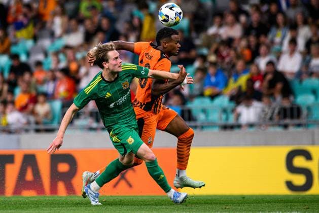 LJUBLJANA, SLOVENIA - 10 JULY, 2025: Alisson Santana Lopes Da Fonseca - The match UEFA Europa league FC Shakhtar Donetsk vs Ilves at Stadion Stozice.  Copyright: xVITALIIxKLIUIEVx