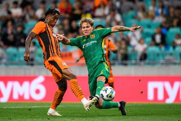 LJUBLJANA, SLOVENIA - 10 JULY, 2025: Kevin - The match UEFA Europa league FC Shakhtar Donetsk vs Ilves at Stadion Stozice.  Copyright: xVITALIIxKLIUIEVx