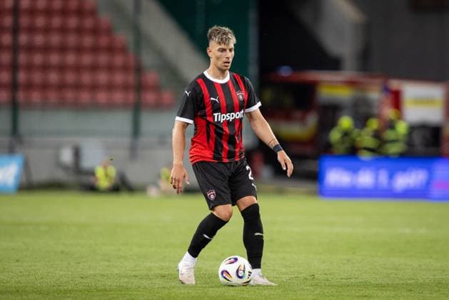 SPARTAK TRNAVA - HACKEN Michal Tomic of Trnava during the 1st leg of first qualifying round of the UEFA Europa League football match between FC Spartak Trnava and BK Hacken. Trnava, Slovakia, July 10, 2025. Copyright: xx 080A0637