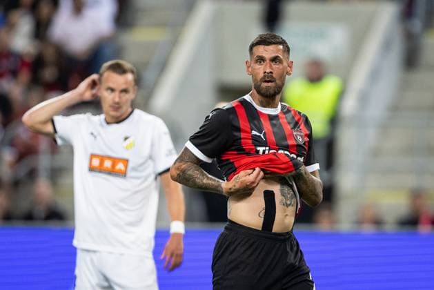 SPARTAK TRNAVA - HACKEN Erik Daniel of Trnava during the 1st leg of first qualifying round of the UEFA Europa League football match between FC Spartak Trnava and BK Hacken. Trnava, Slovakia, July 10, 2025. Copyright: xx 080A0677