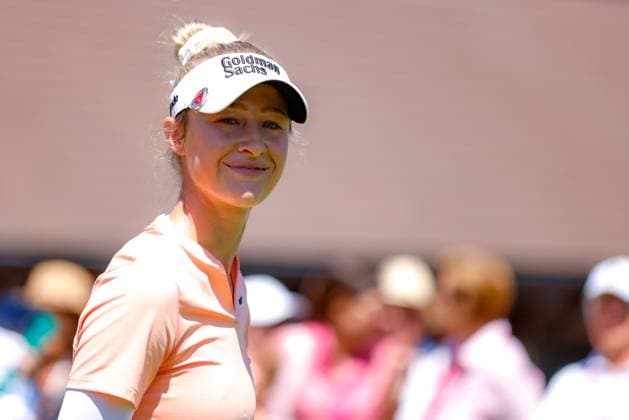 EVIAN-LES-BAINS, FRANCE - 10.07.2025: Nelly Korda (USA) of The Amundi Evian Championship at the Evian Resort Golf Club on July 10, 2025 in Evian-les-Bains, France.