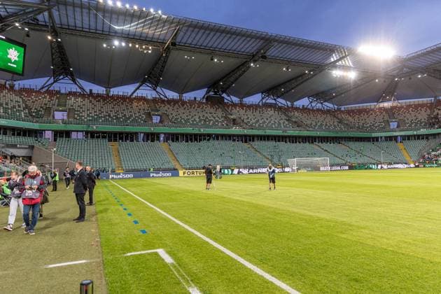 10.07.2025 WARSZAWA PILKA NOZNA LIGA EUROPY UEFA. ELIMINACJE. 1 RUNDA SEZON 2025 2026 - UEFA EUROPA LEAGUE FIRST QUALIFYING ROUND FIRST MATCH : LEGIA WARSAW - FK AKTOBE LEGIA WARSZAWA - FK AKTOBE. NZ. PUSTA TRYBUNA ZYLETY FOT. ANTONI BYSZEWSKI ARENA AKCJI --- 10.07.2025 WARSAW FOOTBALL. POLAND. UEFA EUROPE LEAGUE. QUALIFYING. 1ST ROUND. LEGIA WARSAW - FK AKTOBE. NEWSPIX.PL --- newspix.pl 