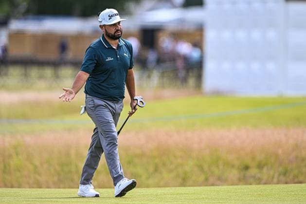 Scottish Open Day One JJ Spaun reacts after a missed putt on Day One of the Genesis Scottish Open 2025 at The Renaissance Club, North Berwick UK Newspapers OUT Copyright: xJamiexJohnstonx FIL-21958-0216