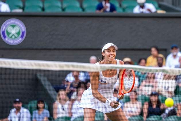 Luisa Stefani during the Wimbledon 2025 Mixed Doubles Final tennis match between Sam Verbeek & Katerina Siniakova v Luisa Stefani & Joe Salisbury at the All England Tennis Club in London, England. (Richard Callis Sports Press Photo SPP) Copyright: xRichardxCallis SportsxPressxPhotox xSPPx spp-en-RiCaPrPh-SPP25_richie_100725-1450206