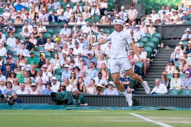 Joe Salisbury during the Wimbledon 2025 Mixed Doubles Final tennis match between Sam Verbeek & Katerina Siniakova v Luisa Stefani & Joe Salisbury at the All England Tennis Club in London, England. (Richard Callis Sports Press Photo SPP) Copyright: xRichardxCallis SportsxPressxPhotox xSPPx spp-en-RiCaPrPh-SPP25_richie_100725-1450742