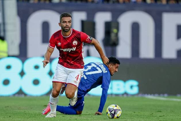 Football - UEFA Europa League - First qualifying round - Leg 1 - PFC Levski - FC Hapoel Beer Sheva - 10.07.2025 Miguel Vitor of Hapoel Beer Sheva in action during UEFA Europa League s first qualifying rounds 1st leg between PFC Levski and FC Hapoel Beer Sheva= Bulgaria Copyright: xYulianxTodorovx