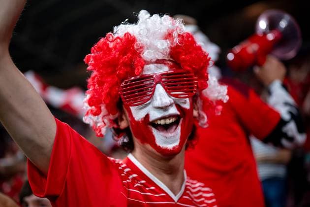 Fans cheer as Switzerland beat Finland to reach the quarter-finals, SUI, Switzerland vs Finland, Football, UEFA Womens Euro 2025, Group A, Matchday 3, 2024 2025 season, 10 07 2025 SUI, Switzerland vs Finland, Football, UEFA Womens Euro 2025, Group A, Matchday 3, 2024 2025 season, 10 07 2025 Geneva Copyright: xEibner-Pressefoto Memmlerx EP_MMR