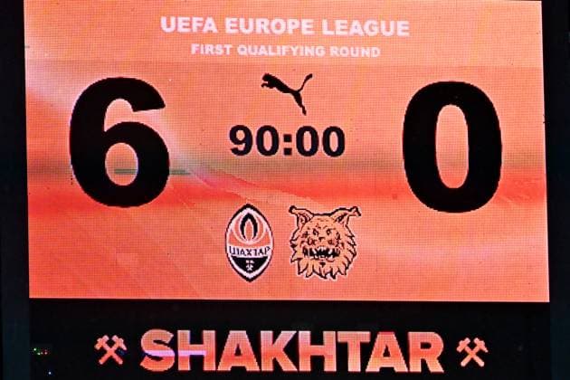 Ljubljana, Slovenia, July 10th 2025: Final score of the UEFA Europa League, First qualifying round, 1st leg, match between Shakhtar Donetsk (Ukraine) and Ilves Tampere (Finland) at Stadium Stozice, Ljubljana, Slovenia. (Igor Kupljenik SPP) Copyright: xIgorxKupljenikx xSPPx SPP_1006175