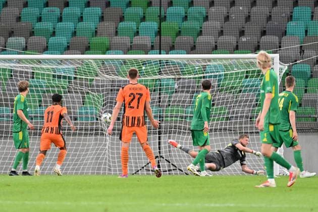 Ljubljana, Slovenia, July 10th 2025: Pedrinho of Shakhtar (not in picture) score during the UEFA Europa League, First qualifying round, 1st leg, match between Shakhtar Donetsk (Ukraine) and Ilves Tampere (Finland) at Stadium Stozice, Ljubljana, Slovenia. (Igor Kupljenik SPP) Copyright: xIgorxKupljenikx xSPPx SPP_1006174