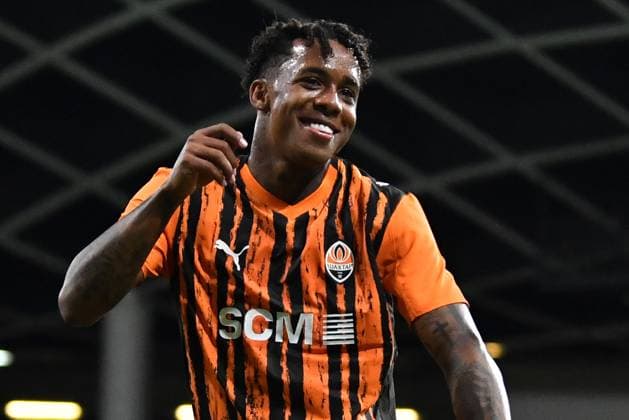 Ljubljana, Slovenia, July 10th 2025: Kevin of Shakhtar celebrate score during the UEFA Europa League, First qualifying round, 1st leg, match between Shakhtar Donetsk (Ukraine) and Ilves Tampere (Finland) at Stadium Stozice, Ljubljana, Slovenia. (Natasa Kupljenik SPP) Copyright: xNatasaxKupljenikx xSPPx SPP_1006223