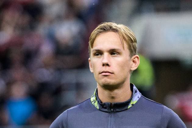 250710 Pontus Dahbo of Häcken ahead of the UEFA Europa League qualifier football match between Spartak Trnava and Häcken on July 10, 2025 in Trnava Photo Mathilda Schuler BILDBYRAN kod MA MA0843 fotboll football soccer fotball uefa europa league europa league spartak trnava häcken bbeng  Copyright: MATHILDAxSCHULER BB250710MA152