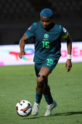 CASABLANCA, MOROCCO - JULY 10: Rasheedat Ajibade, Super Falcons of Nigeria during the 2024 Women s Africa Cup of Nations (Wafcon) beyween Botswana and Nigeria at Stade Larbi Zaouli on July 10, 2025 in Casablanca, Morocco. Photo by Justina Aniefiok Copyright: xx