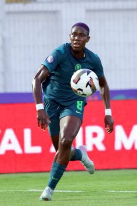 CASABLANCA, MOROCCO - JULY 10: Asisat Oshoala, Super Falcons of Nigeria during the 2024 Women s Africa Cup of Nations (Wafcon) beyween Botswana and Nigeria at Stade Larbi Zaouli on July 10, 2025 in Casablanca, Morocco. Photo by Seyi Victor Copyright: xx
