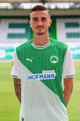 10 07 2025 SpVgg Greuther Fürth Kleeblatt Spielvereinigung 2 BL Soccer Bundesliga Season 2025 2026 Photo appointment Portrait appointment Presentation Press appointment Single photo Single photo Portrait Portrait Headshot Philipp Ziereis 4, SpVgg Greuther Fürth