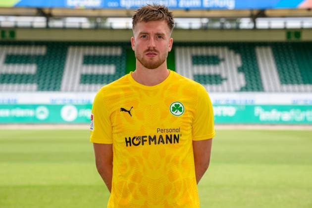 10 07 2025 SpVgg Greuther Fürth Kleeblatt Spielvereinigung 2 BL Soccer Bundesliga Season 2025 2026 Photo appointment Portrait appointment Presentation Press appointment Single photo Single photo Portrait Portrait Headshot Pelle Boevink 26, SpVgg Greuther Fürth